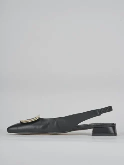 Ballerine tacco 1cm pelle nero