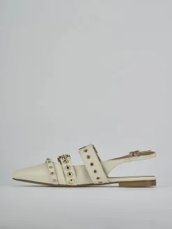 Ballerine tacco 1cm pelle beige