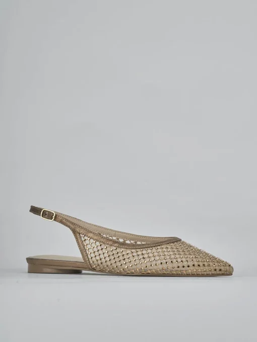 Ballerine tacco 1cm pelle bronzo