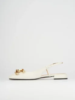 Ballerine tacco 1cm pelle beige
