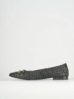 Ballerine tacco 1cm pelle nero