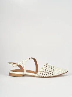 Ballerine tacco 1cm pelle bianco
