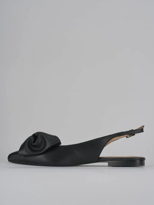 Ballerine tacco 1cm pelle nero