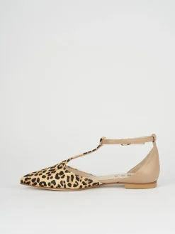 Ballerine tacco 1cm pelle multicolor