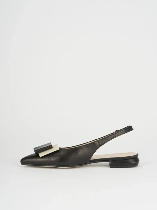 Ballerine tacco 1cm pelle nero