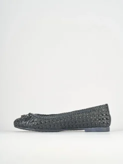 Ballerine tacco 1cm pelle blu
