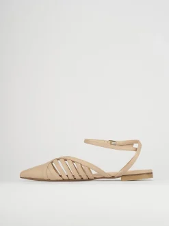 Ballerine tacco 1cm pelle rosa