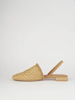 Ballerine tacco 1cm pelle beige