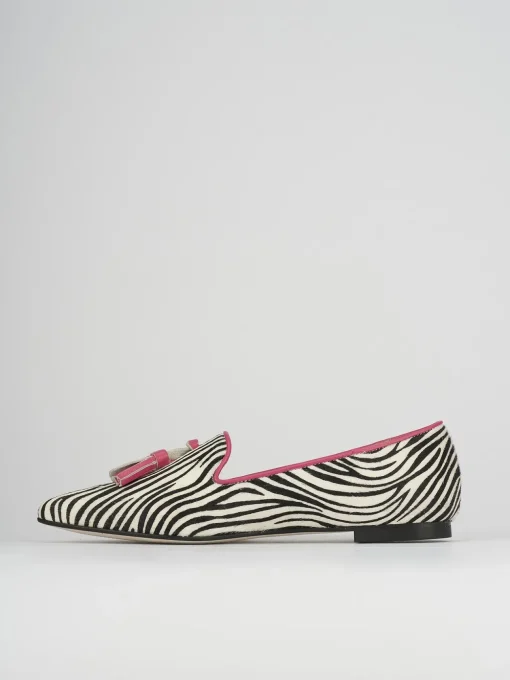Ballerine tacco 1cm pelle rosa