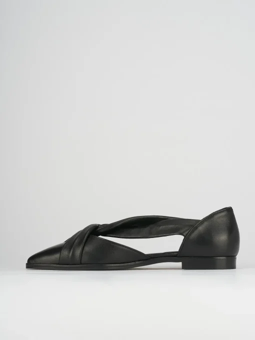 Ballerine tacco 1cm pelle nero