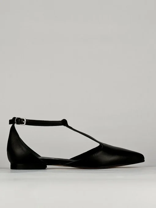 Ballerine tacco 1cm pelle nero