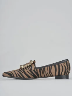 Ballerine tacco 1cm pelle multicolor