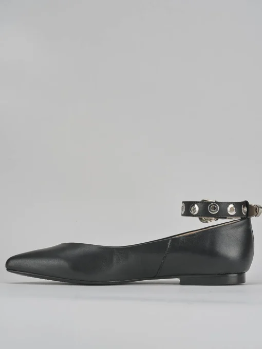 Ballerine tacco 1cm pelle nero