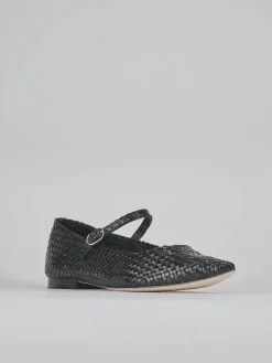 Ballerine tacco 1cm pelle nero