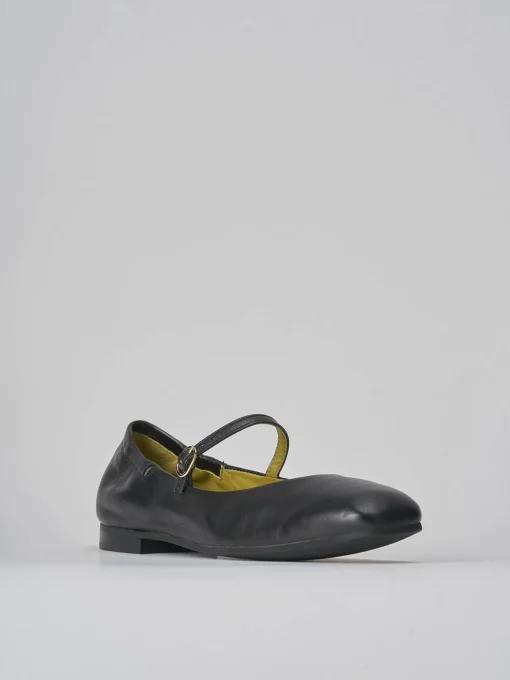 Ballerine tacco 1cm pelle nero