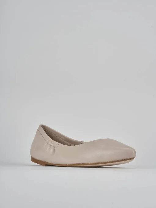 Ballerine tacco 1cm pelle rosa