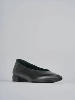 Ballerine tacco 2cm pelle nero