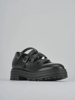 Ballerine tacco 1cm pelle nero