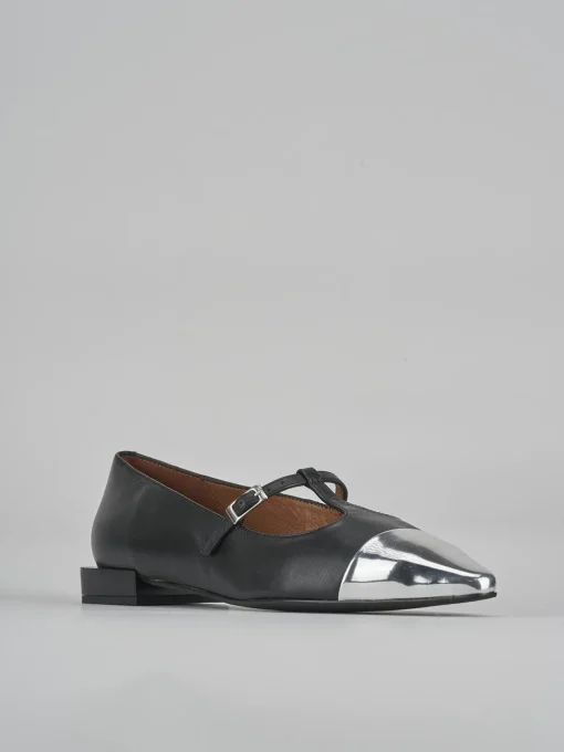 Ballerine tacco 1cm pelle nero
