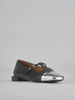 Ballerine tacco 1cm pelle nero