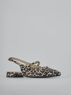 Ballerine tacco 1cm pelle multicolor