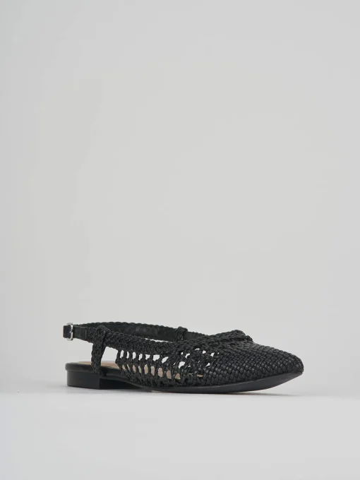 Ballerine tacco 1cm pelle nero