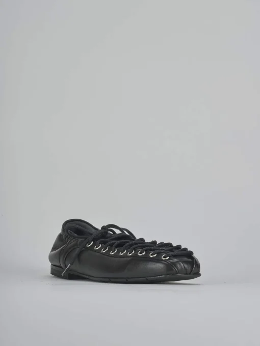 Ballerine tacco 1cm pelle nero