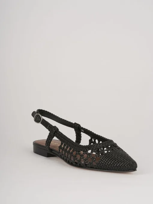 Ballerine tacco 1cm pelle nero