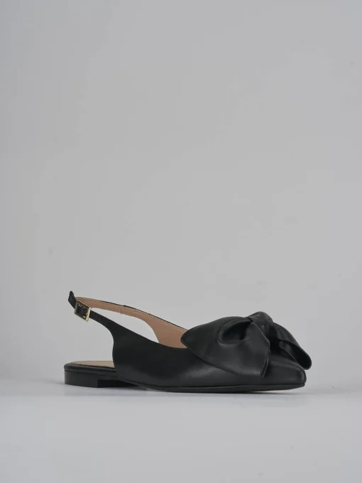 Ballerine tacco 1cm pelle nero