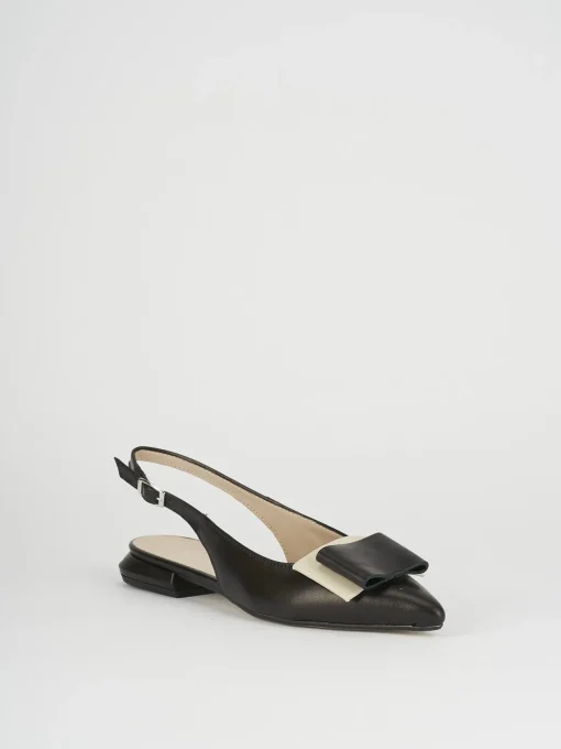 Ballerine tacco 1cm pelle nero