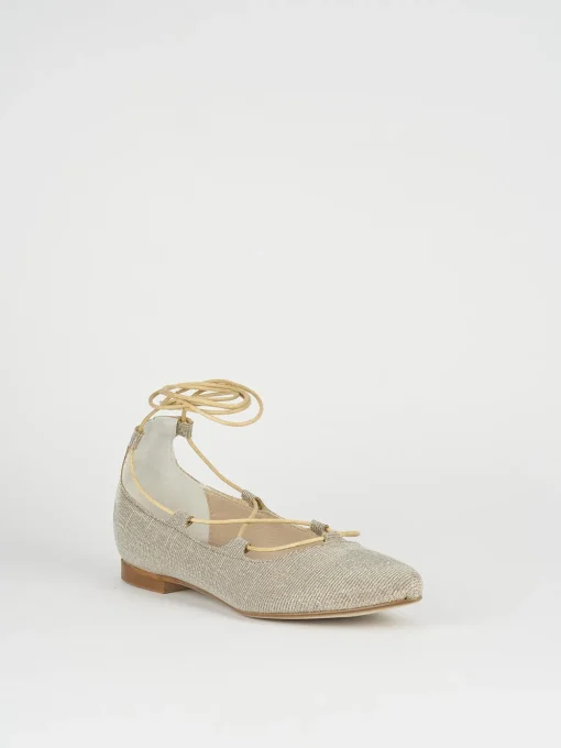 Ballerine tacco 1cm pelle beige