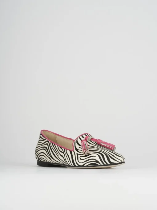Ballerine tacco 1cm pelle rosa