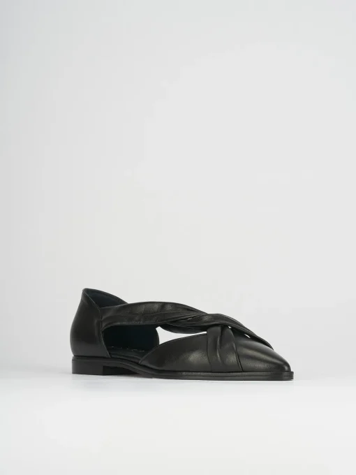 Ballerine tacco 1cm pelle nero