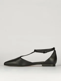 Ballerine tacco 1cm pelle nero