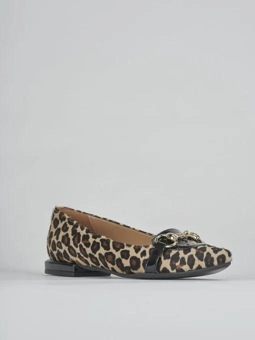 Ballerine tacco 1cm pelle multicolor