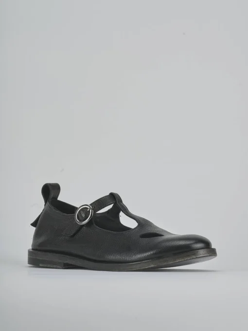 Ballerine tacco 1cm pelle nero