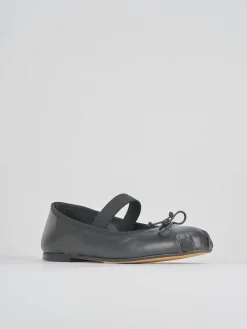 Ballerine tacco 1cm pelle nero
