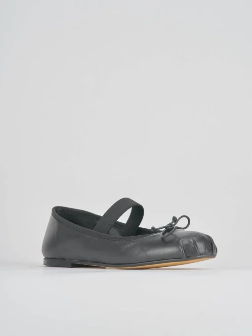 Ballerine tacco 1cm pelle nero