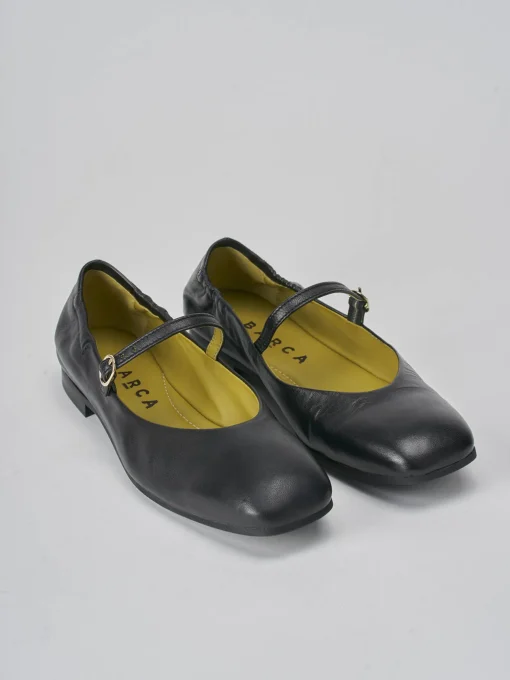 Ballerine tacco 1cm pelle nero