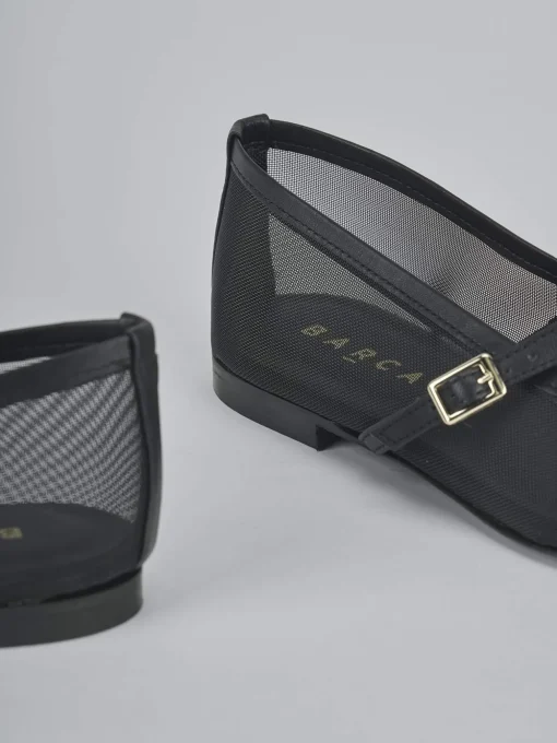Ballerine tacco 1cm pelle nero