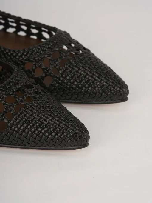 Ballerine tacco 1cm pelle nero