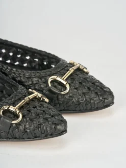 Ballerine tacco 1cm pelle nero