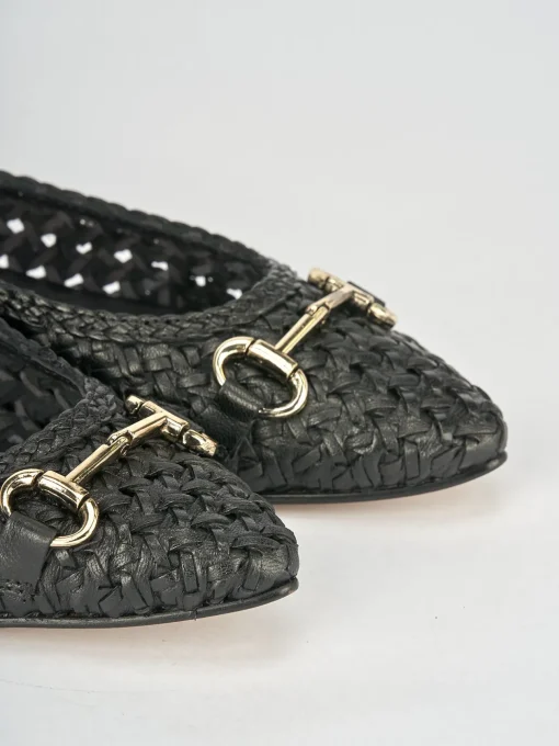 Ballerine tacco 1cm pelle nero