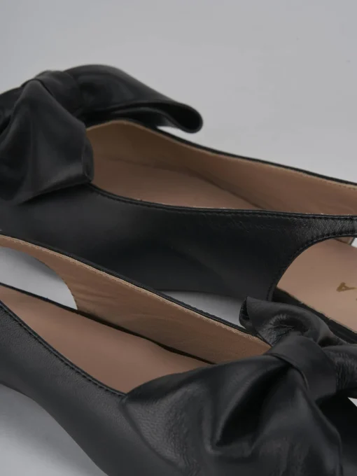 Ballerine tacco 1cm pelle nero
