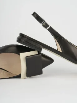 Ballerine tacco 1cm pelle nero
