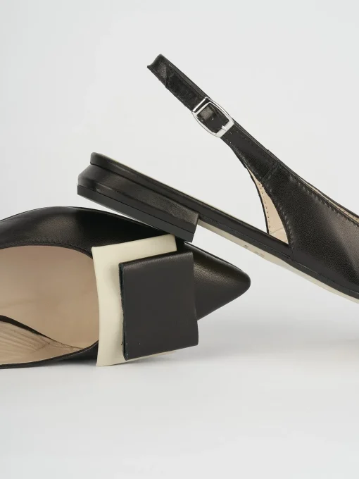 Ballerine tacco 1cm pelle nero