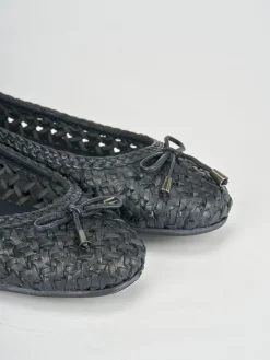 Ballerine tacco 1cm pelle blu
