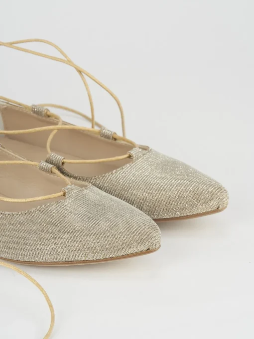 Ballerine tacco 1cm pelle beige