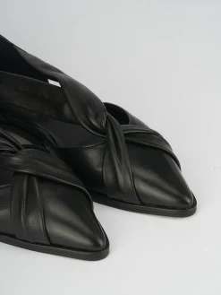 Ballerine tacco 1cm pelle nero