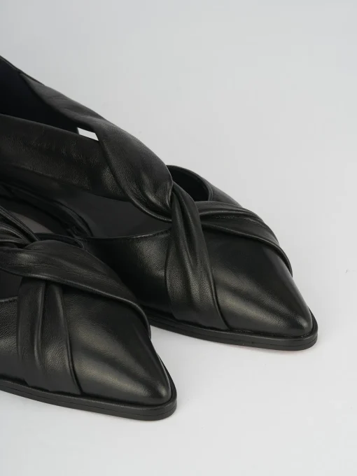 Ballerine tacco 1cm pelle nero